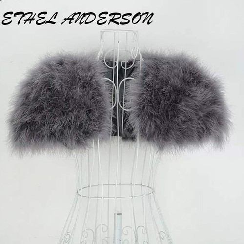 Ostrich feather wrap shrugs - ostrich,