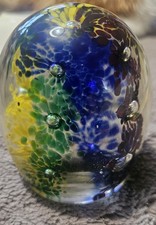 Vintage Avondale Art Glass Paperweight. Colourful.  Hand Blown