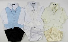 Childrens Four 4 Piece Suit Formal Wedding Christening Set Page Boy Baby Babies
