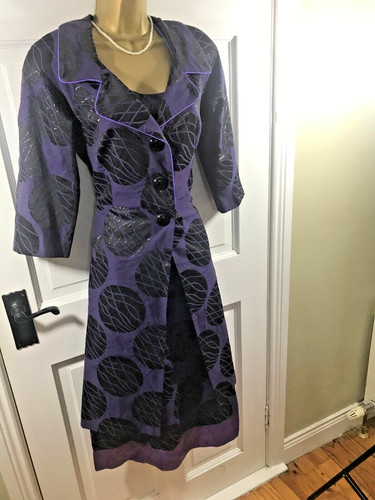 Fee purple black patterned - purple, &