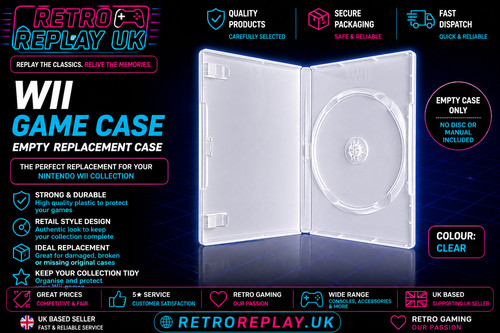 Replacement wii game case - wii,