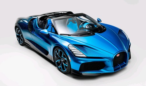 Bugatti veyron blue super - veyron,