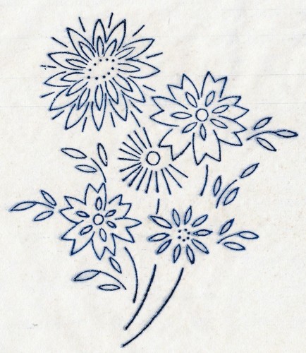 Vintage embroidery transfer - embroidery,