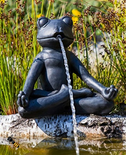 Pond spitter yoga frog garden - pond,