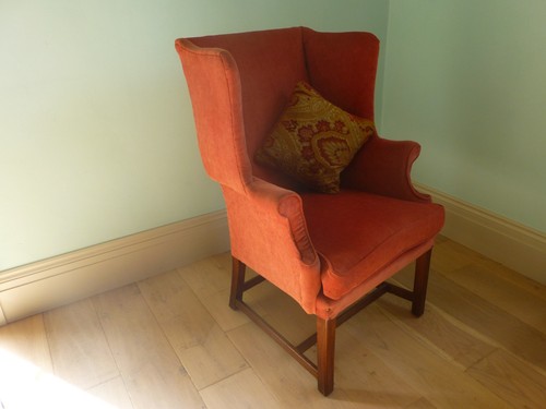 Antique singe ladies wingback