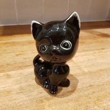 Vintage Black Ceramic Cat