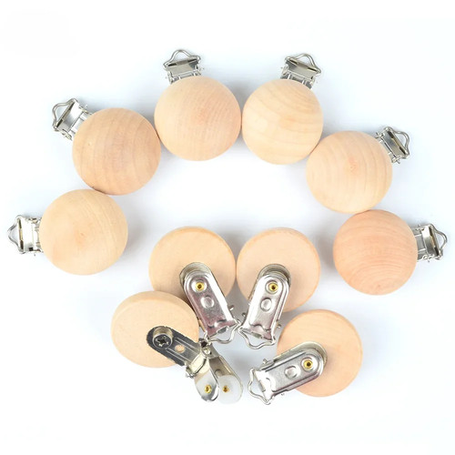 10pcs round wooden soother - 10pcs,