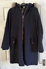 JOULES Navy Hooded Wooldith