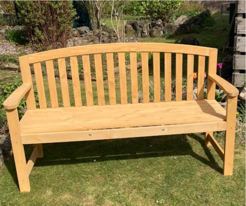 Rustic garden bench - garden, 2