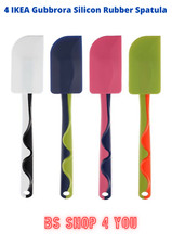 Set of 4 Ikea Gubbröra Spatula Rubber Handle Set 25cm Multicolour Utensil Tool