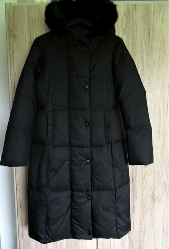 Zara black hooded - black, down