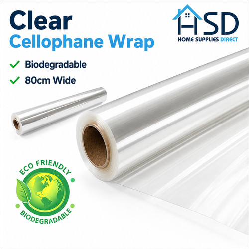 80cm clear biodegradable - 80cm,