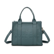 Women's Small Tote Handbag Zip Top Adjustable Strap Gold Tone Hardware