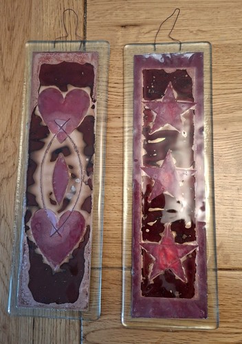 Fused glass wall hangings - 2,