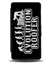 Roofing Flip Wallet Case Funny