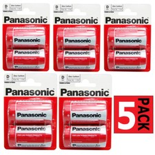 10 X PANASONIC ZINC D SIZE