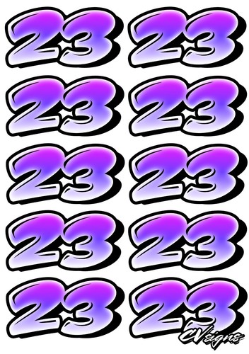 12th scale door numbers - 1/12th,