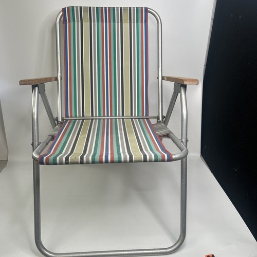 Vintage deck chair 1970s green - vintage,