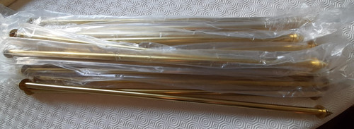 Brass stair rods with - stair,