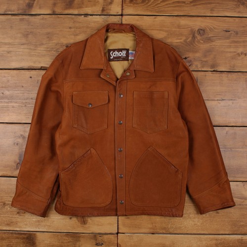 Vintage schott leather jacket - schott,