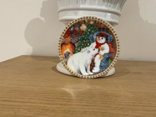 Royal Worcester ornamental plate Sue Scullard, A Gift for Christmas