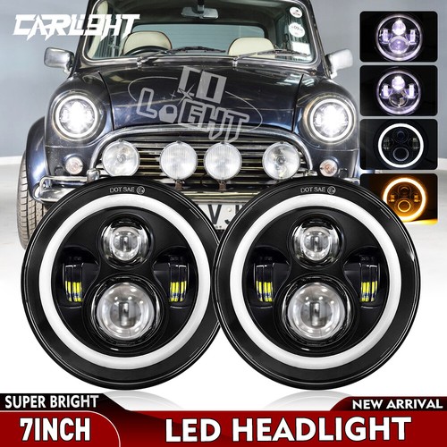 Dot 7inch black led - dot, headlights