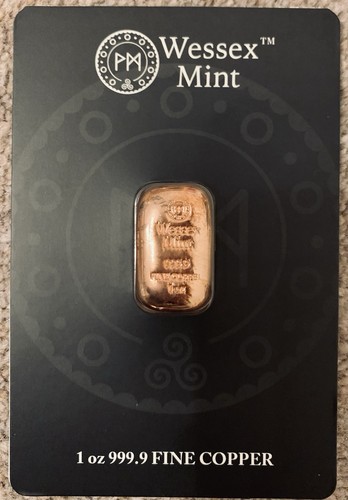 Wessex mint 1oz - copper, cast