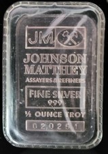 Rare Johnson Matthey 1/2 Half