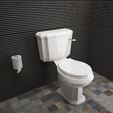 Bathroom Traditional Victorian Style Ceramic Close Coupled Toilet White Pan WC