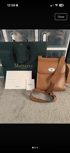 Mulberry antony large - mulberry, leather