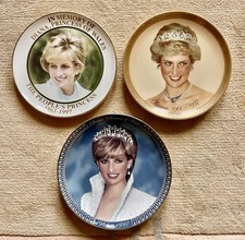 3 x Diana Memorial plates