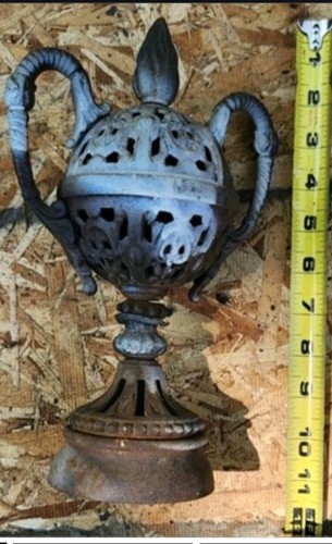 Antique round pot - antique, belly