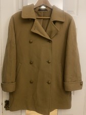 M&S Double Breasted Wool Pea