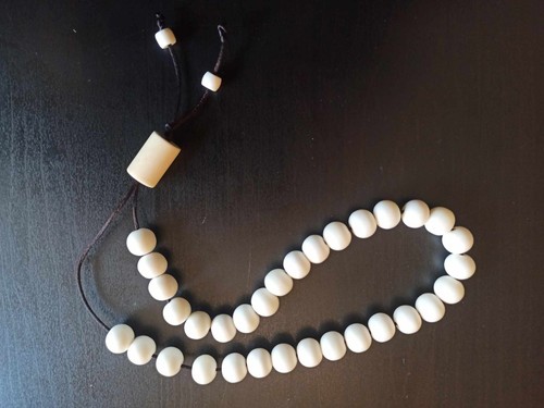 Handmade yak bone komboloi - handmade,