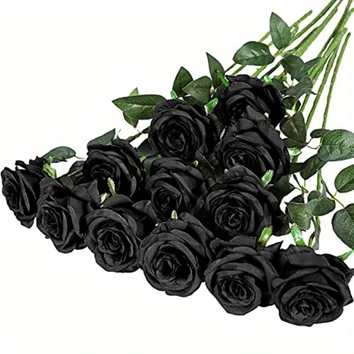 12x artificial single rose bud - artificial,