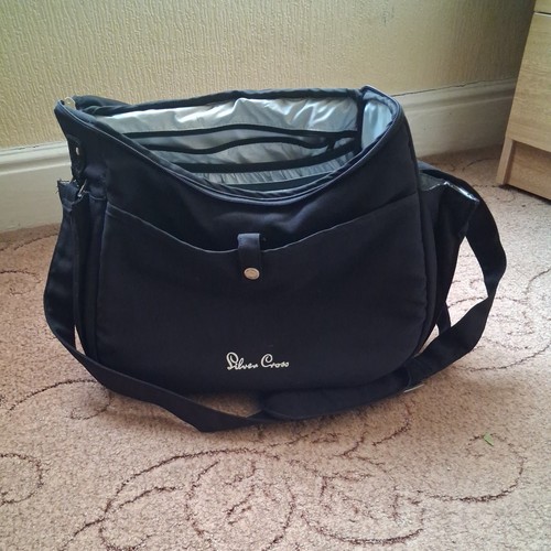 Silver cross changing bag - cross,