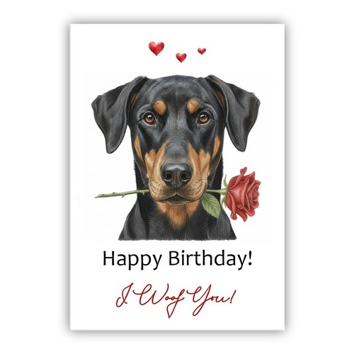 Doberman dog birthday - dog,
