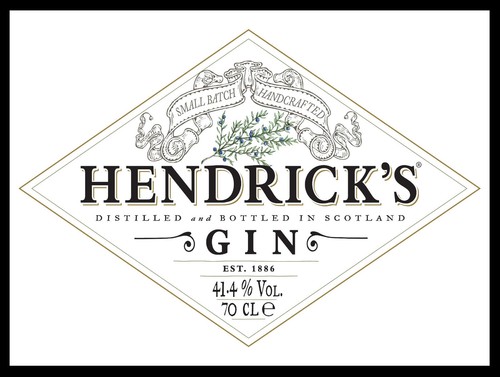 Hendricks gin retro - hendricks, metal