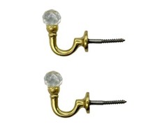CURTAIN HOOK TIE BACK CRYSTAL