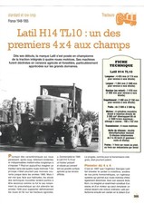 LATIL TRACTOR H 14 TL 10 One of the first 4x4 in the fields & On 4 pages