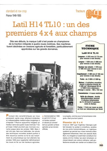 Latil tractor 10 - h, one