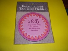 TAX DISC  HOLDER.....( MAGNETIC ).....( HOLLY ) . 