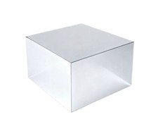 Silver Mirrored Acrylic Table