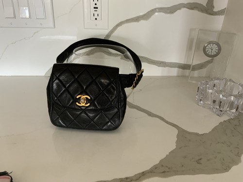 Chanel black quilted caviar - chanel,