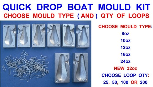 Quick drop boat mould - drop, for
