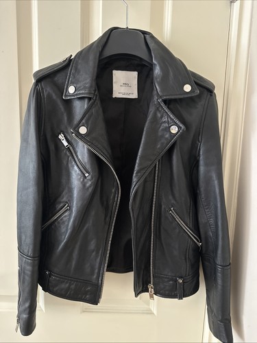 Leather biker jacket women - jacket,