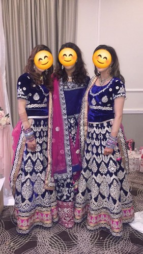 Royal blue bridal lehenga - blue,