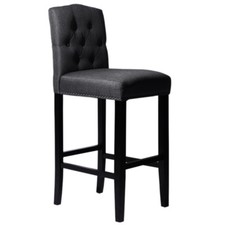 1x Grey Brown High Bar Stools