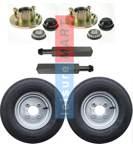 Trailer axle set hubs - x, 2