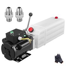 220V Car Lift Hydraulic Power Unit Pack Auto Pump Heavy Duty Vehicle 6L